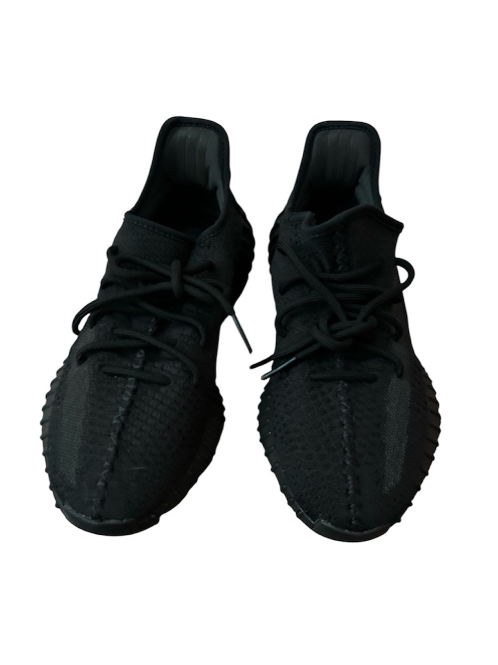 Adidas Black Knit Low-Top Athletic Sneakers